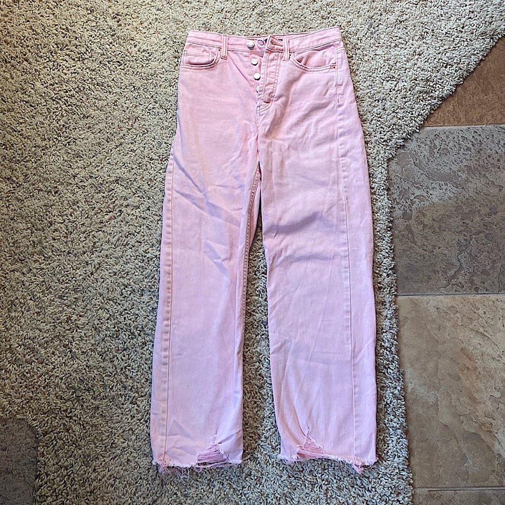 Wild Fable - High Rise Straight Pink Jeans